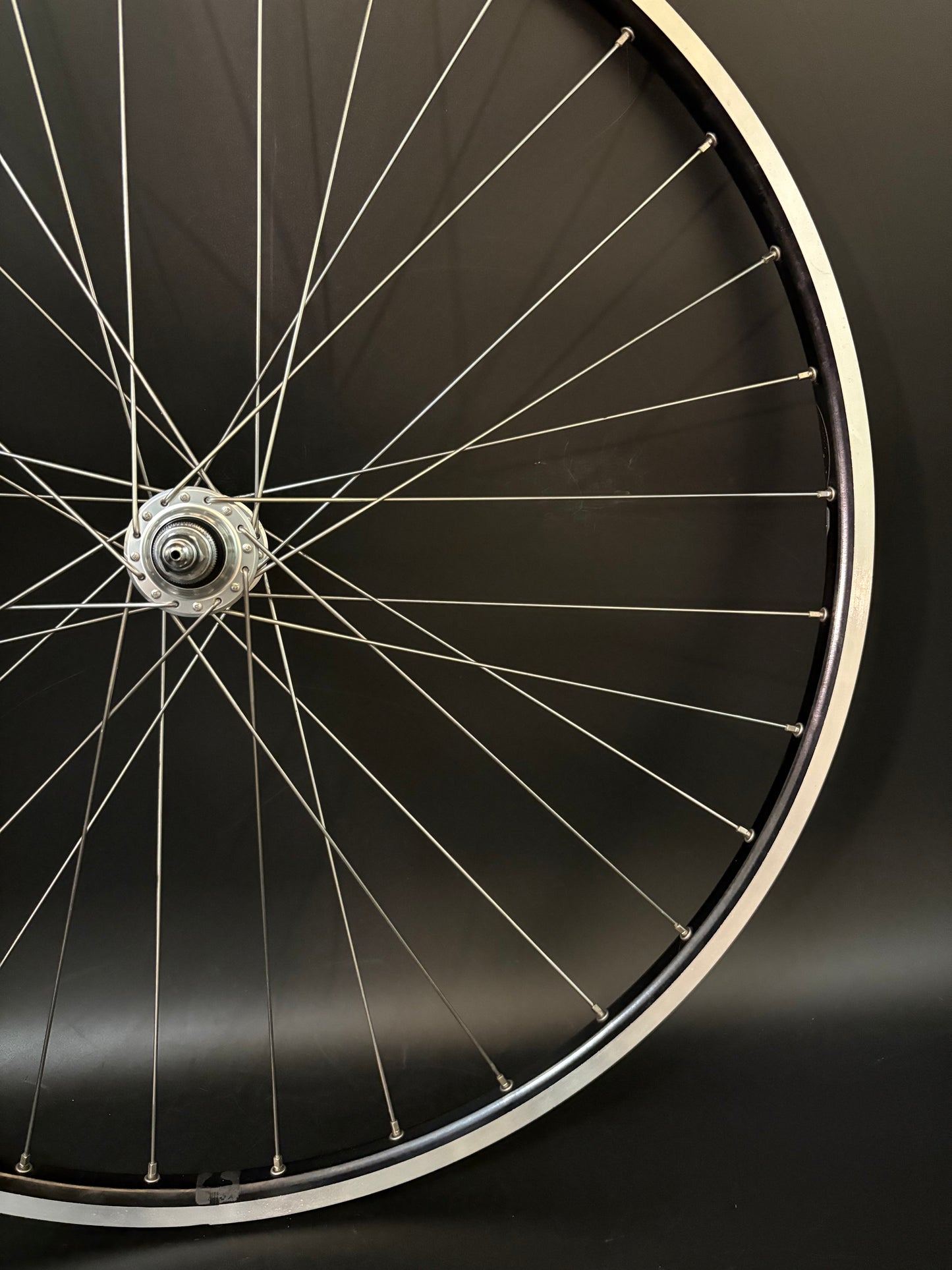 Mavic Open Pro Black Machined / Dura Ace 7710 Low Flange Wheelset 32h