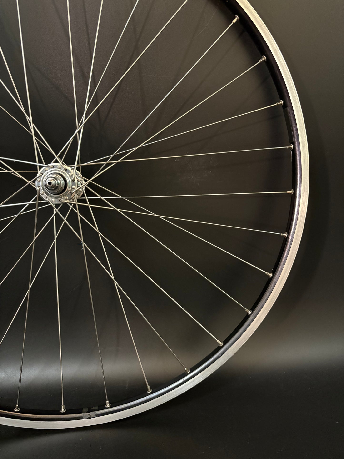 Mavic Open Pro Black Machined / Dura Ace 7710 Low Flange Wheelset 32h