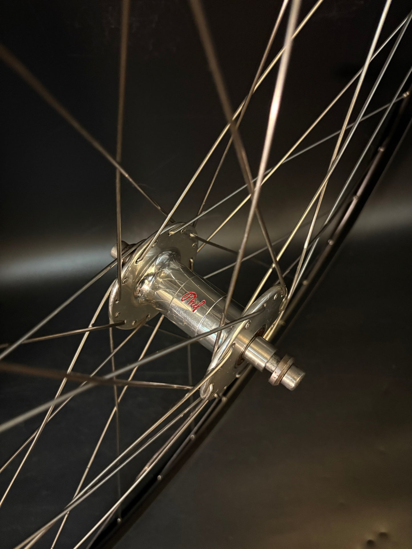 Velocity Deep V Black Machined / Phil Wood HF Front Wheel 32h