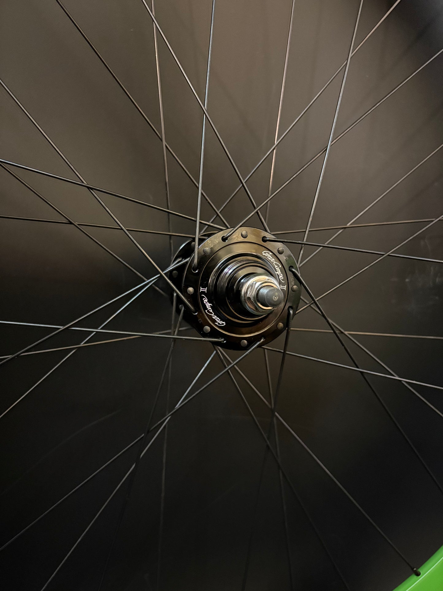 Velocity B43 Green / Gran Compe HF Wheelset 32h