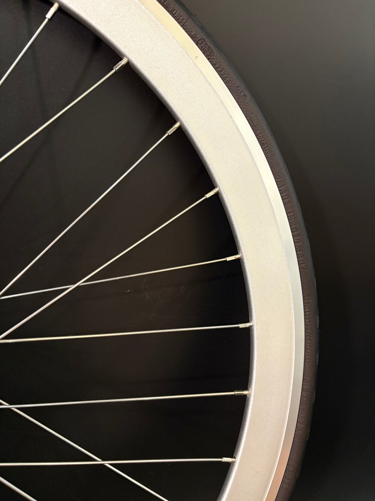 H Plus Son SL42 Silver / Gran Compe HF Silver Rear Wheel 32h