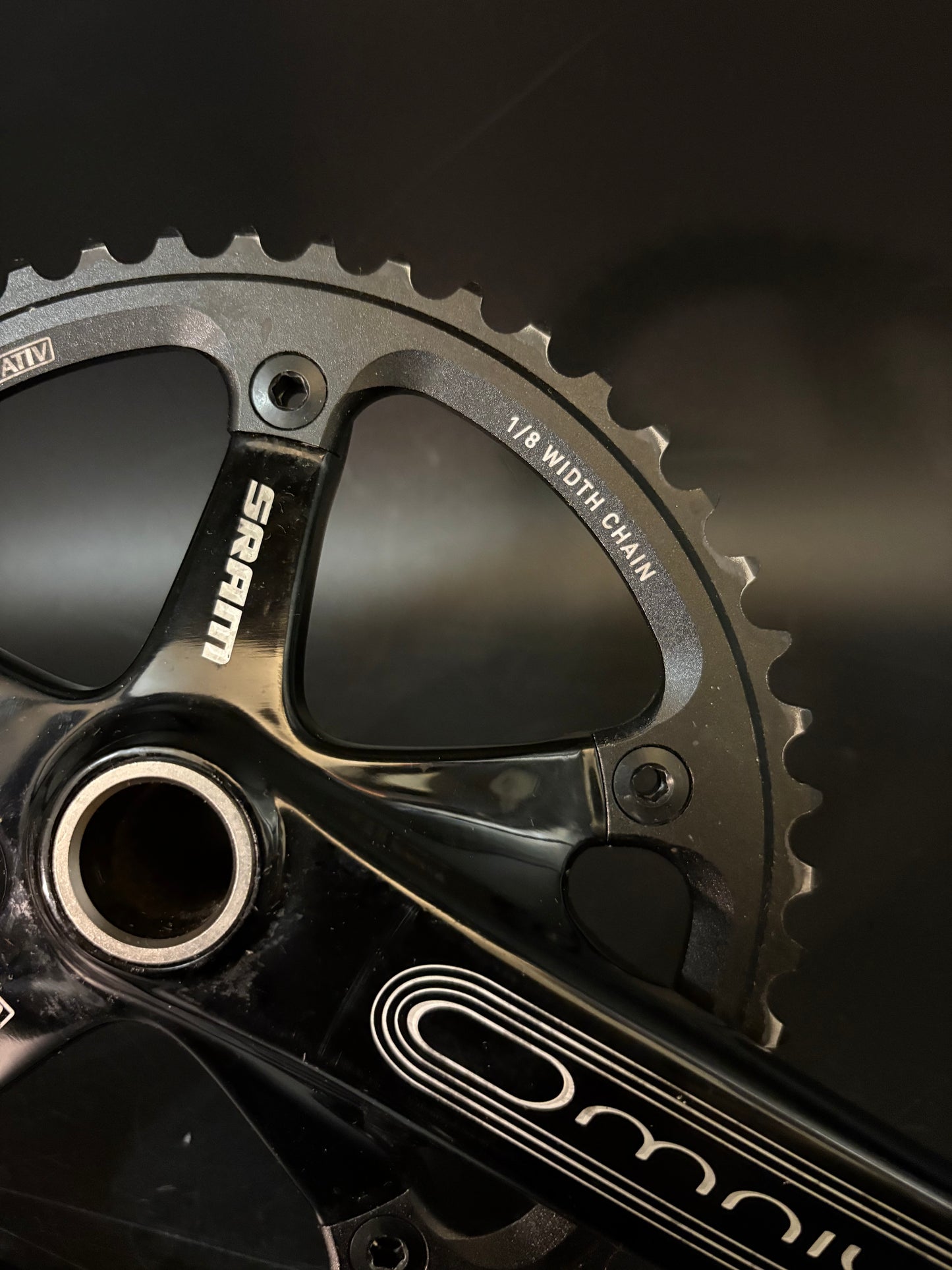 Sram Omnium Crankset Black 170mm 48t