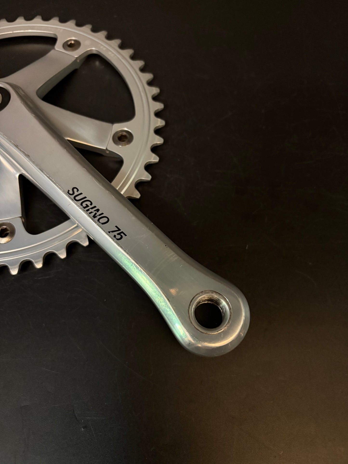 Sugino 75 Crankset Silver 165mm 46t