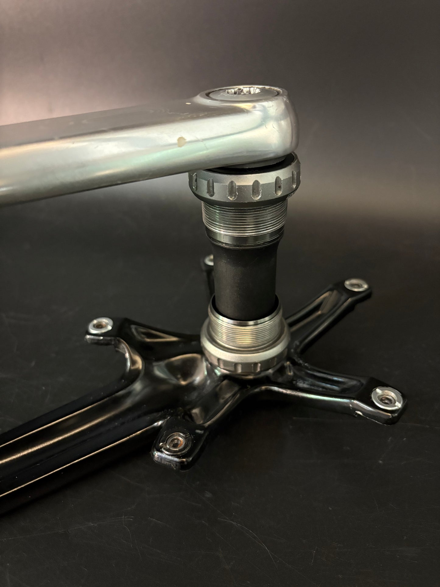 Sram Omnium Cranks Black/Silver 165mm