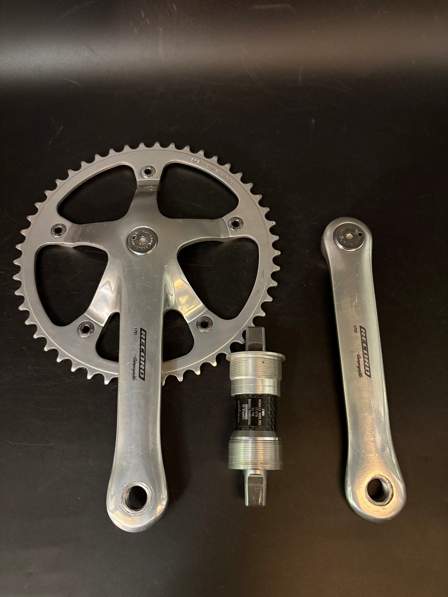 Campagnolo Record Pista Crankset Silver 170mm 49t