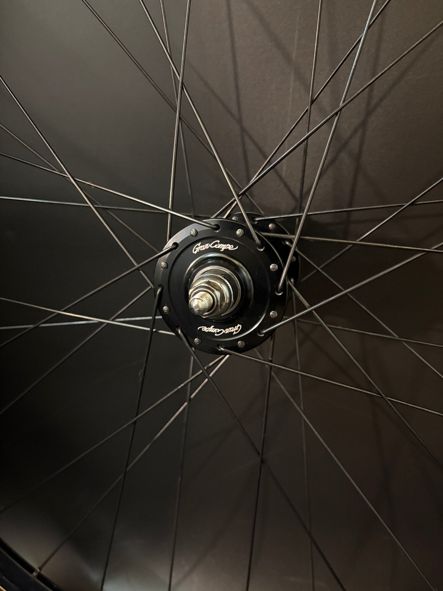 Unbranded Tubular Rims Black / Gran Compe HF Wheelset 32h