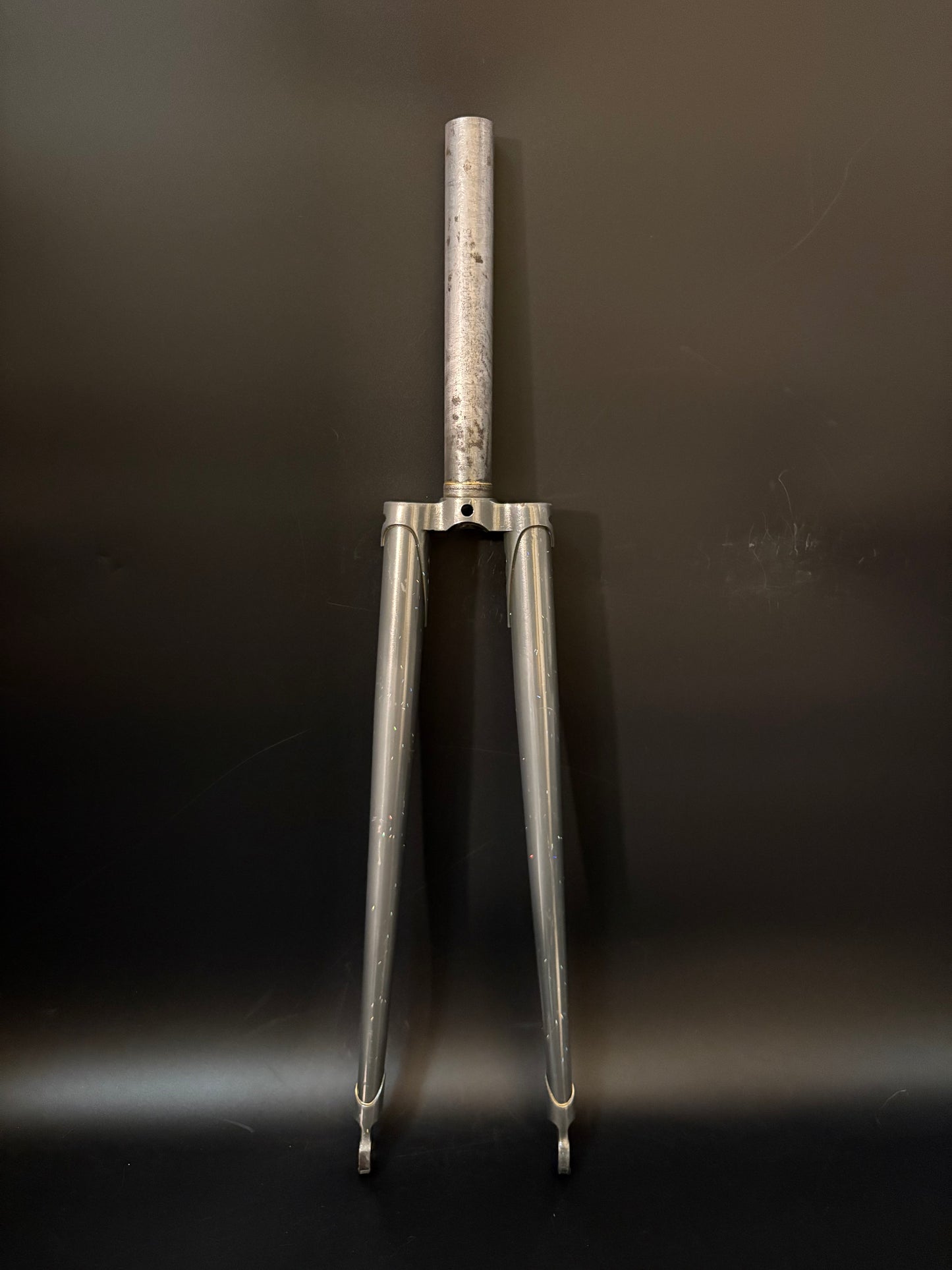 Affinity Track Fork Silver Rainbow Flake 1” Threadless 185mm