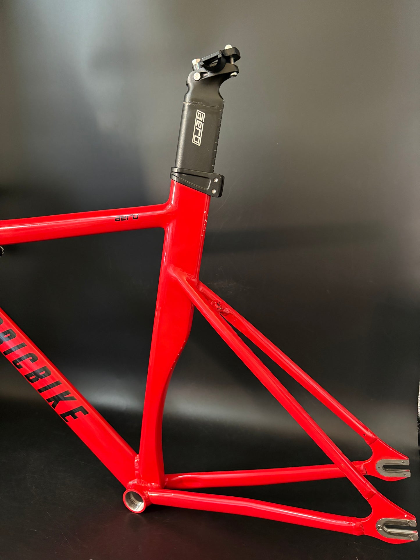 Fabricbike Aero Frameset Red 54cm w/ Stem + Drops