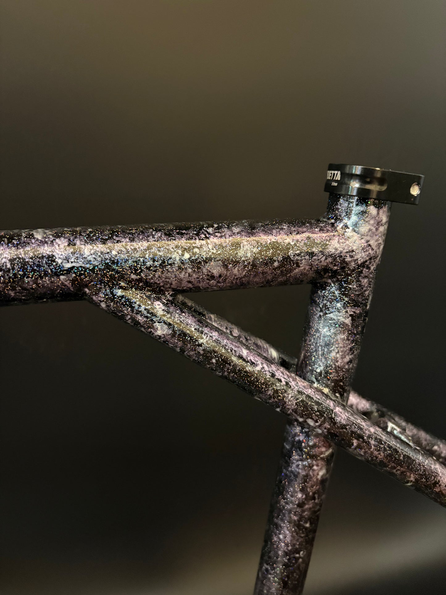 Vendetta Steel Frameset Purple Marble 52cm TT 47cm ST