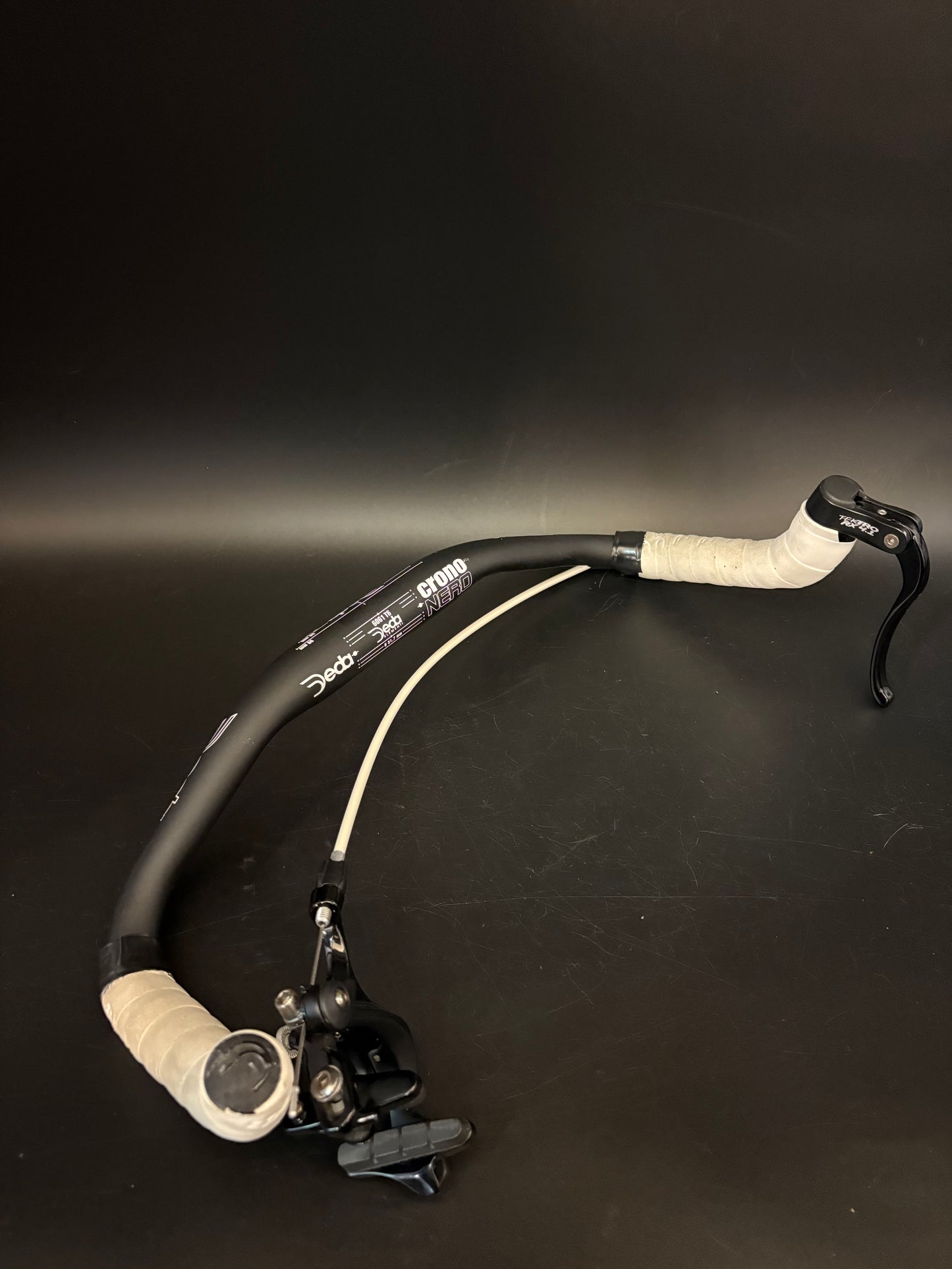 Deda Crononero Bullhorn Handlebar Black w/ Brake 40cm 31.8