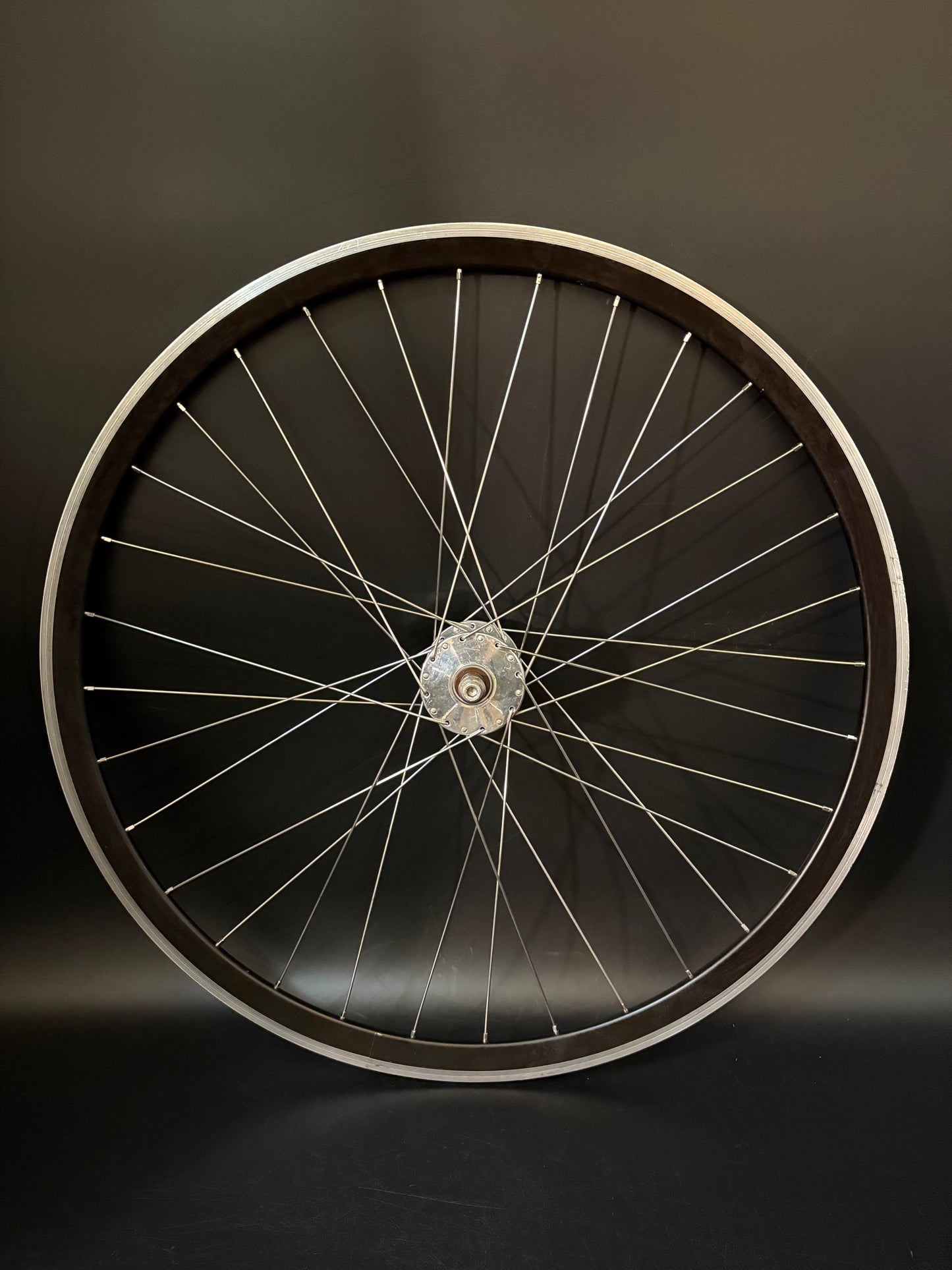 Velocity Deep V Black Machined / Phil Wood HF Front Wheel 32h