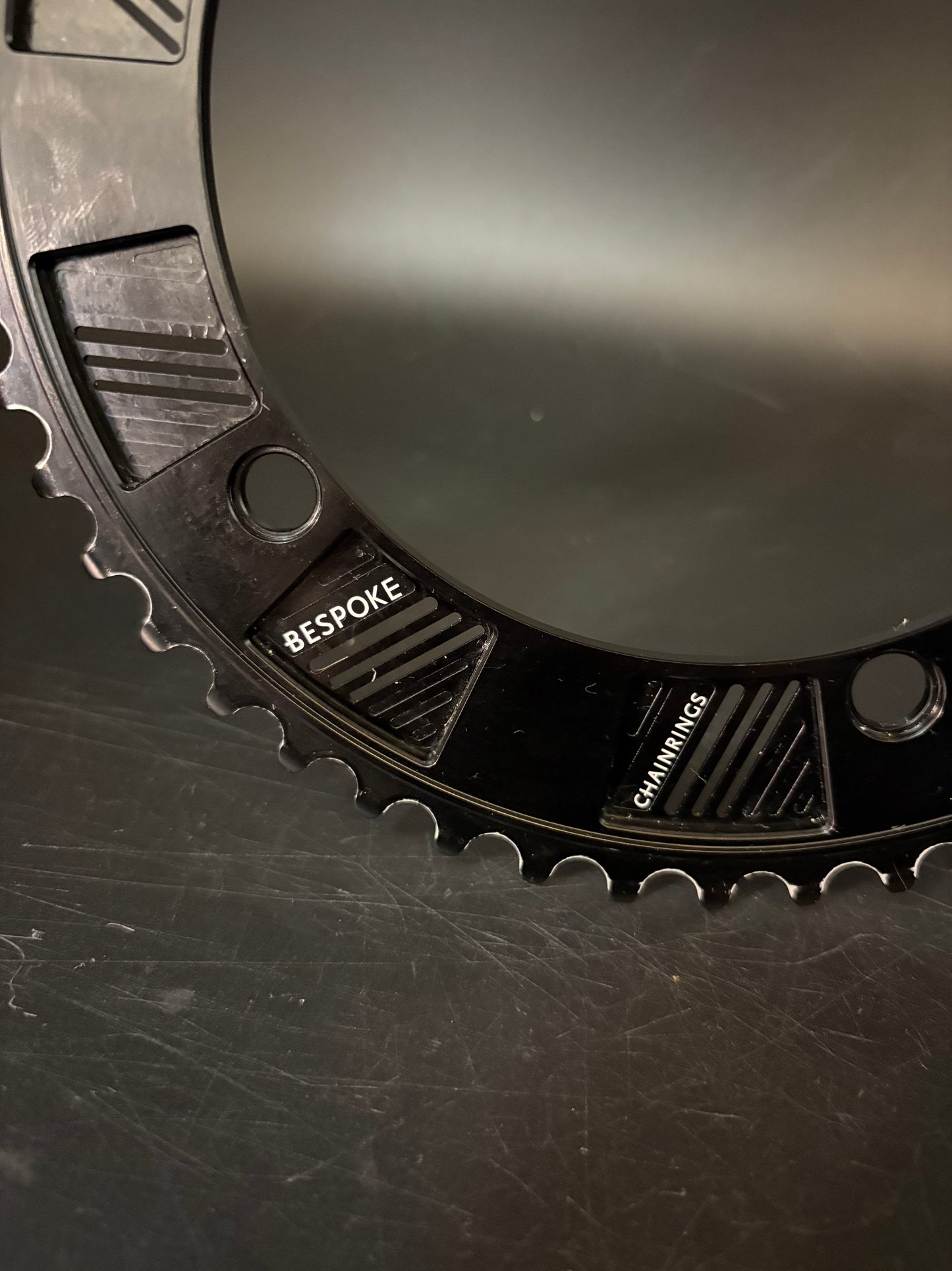 Bespoke x Deluxe Chainring Black 49t