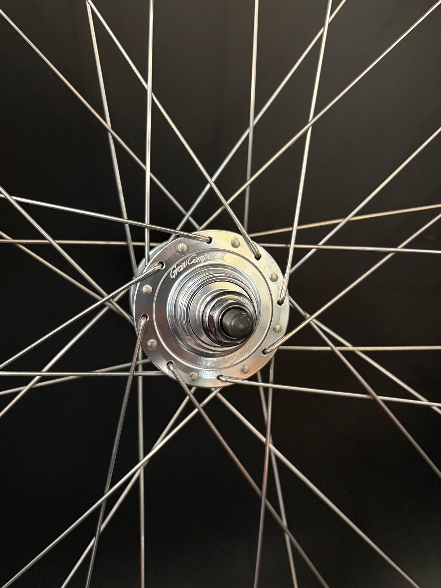 H Plus Son SL42 Silver / Gran Compe HF Silver Rear Wheel 32h