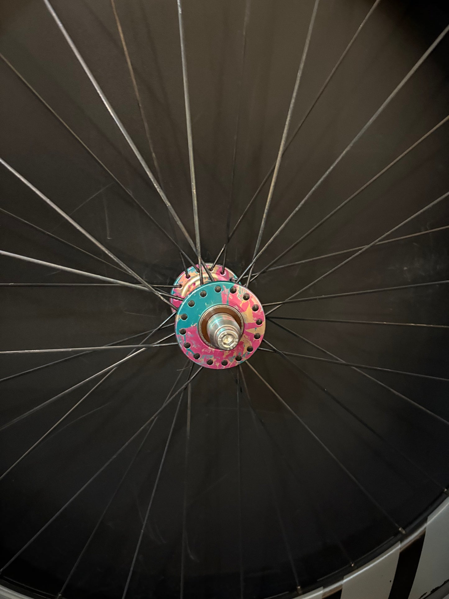 Honey Wheel Co Carbon Clincher 60mm / Phil Wood x Mash SF Pink Splatter LF Wheelset 32/28h