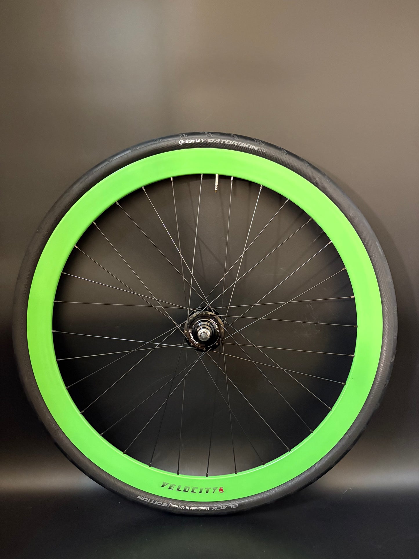 Velocity B43 Green / Gran Compe HF Wheelset 32h