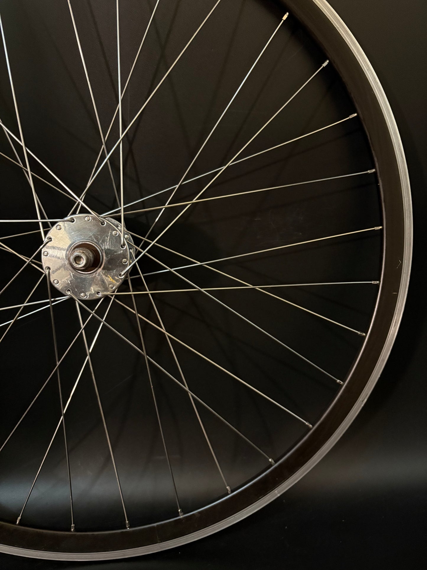 Velocity Deep V Black Machined / Phil Wood HF Front Wheel 32h