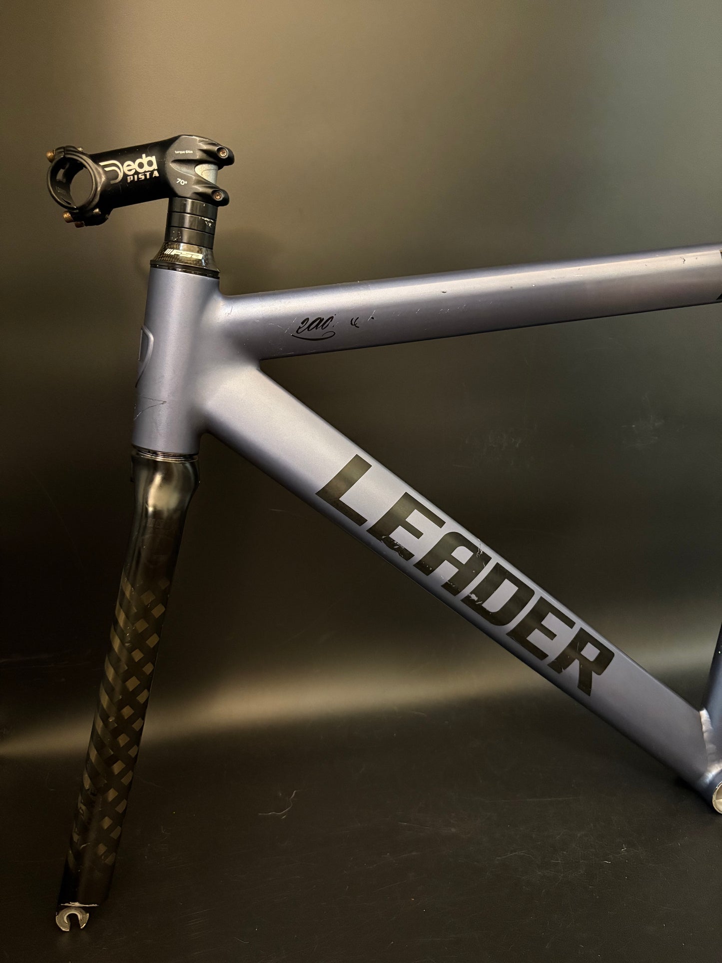 Leader 725 Frameset Pearlescent Blue 55cm