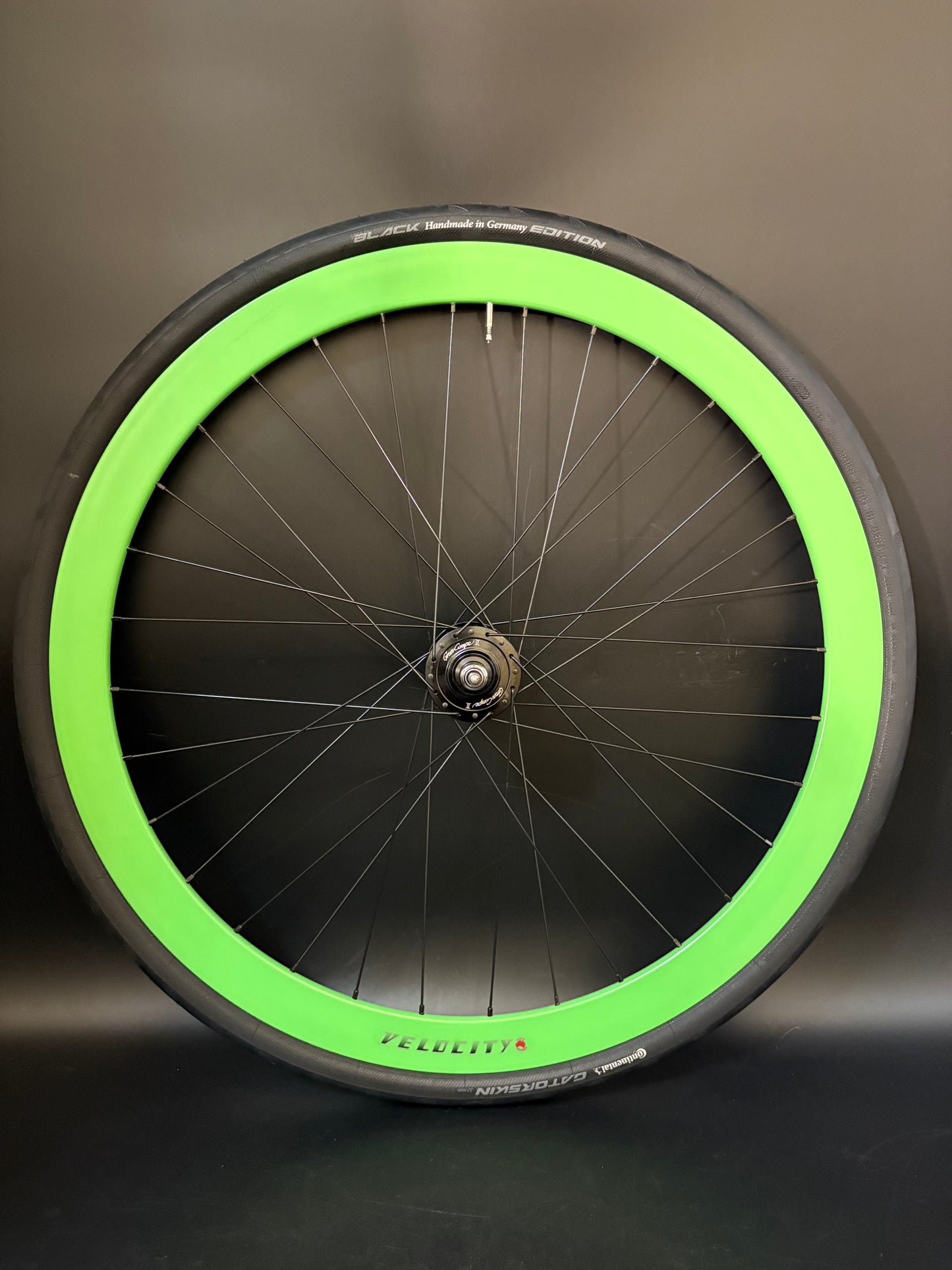 Velocity B43 Green / Gran Compe HF Wheelset 32h