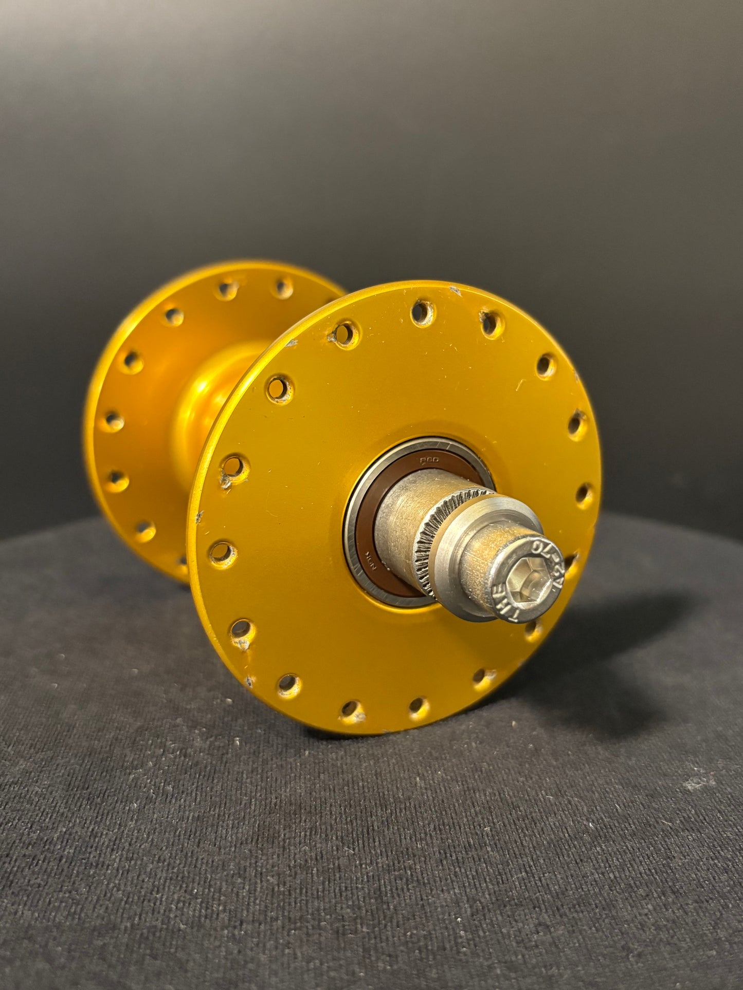 Phil Wood High Flange Track Hubs Gold 32h