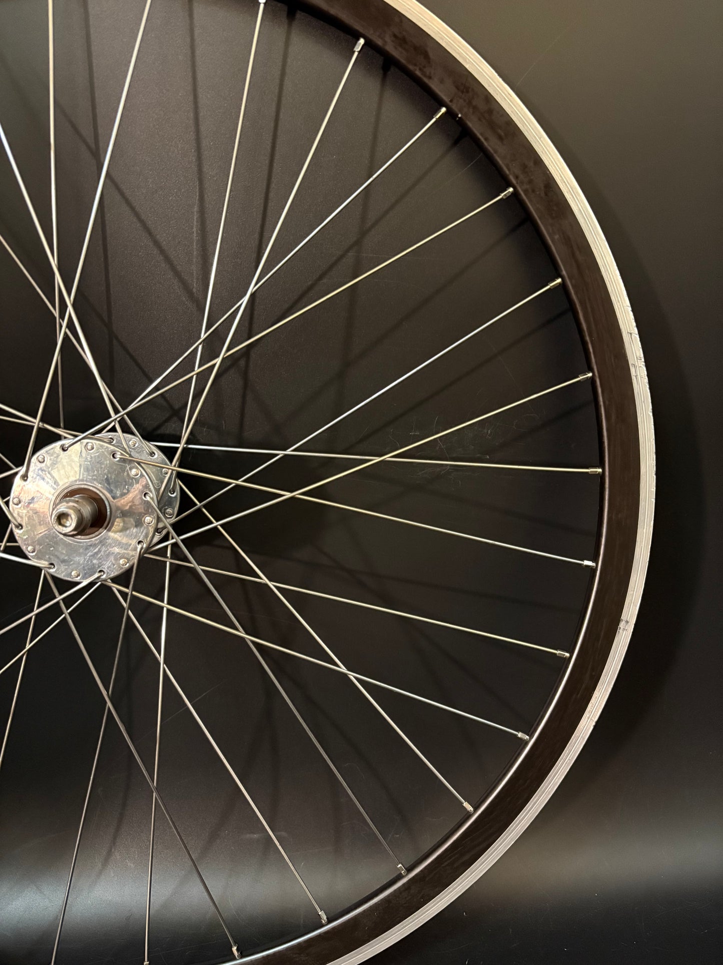 Velocity Deep V Black Machined / Phil Wood HF Front Wheel 32h