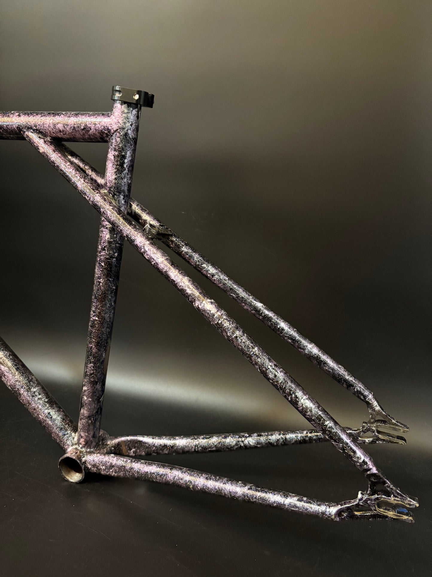 Vendetta Steel Frameset Purple Marble 52cm TT 47cm ST