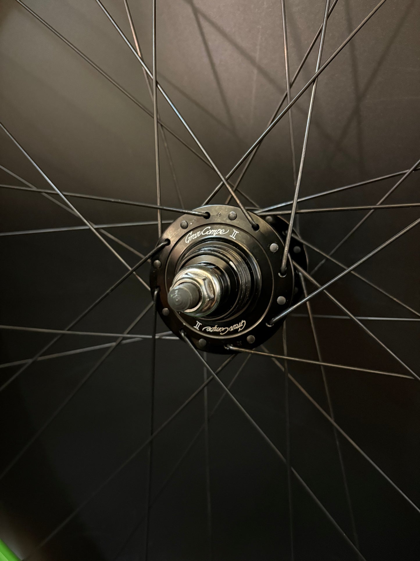 Velocity B43 Green / Gran Compe HF Wheelset 32h