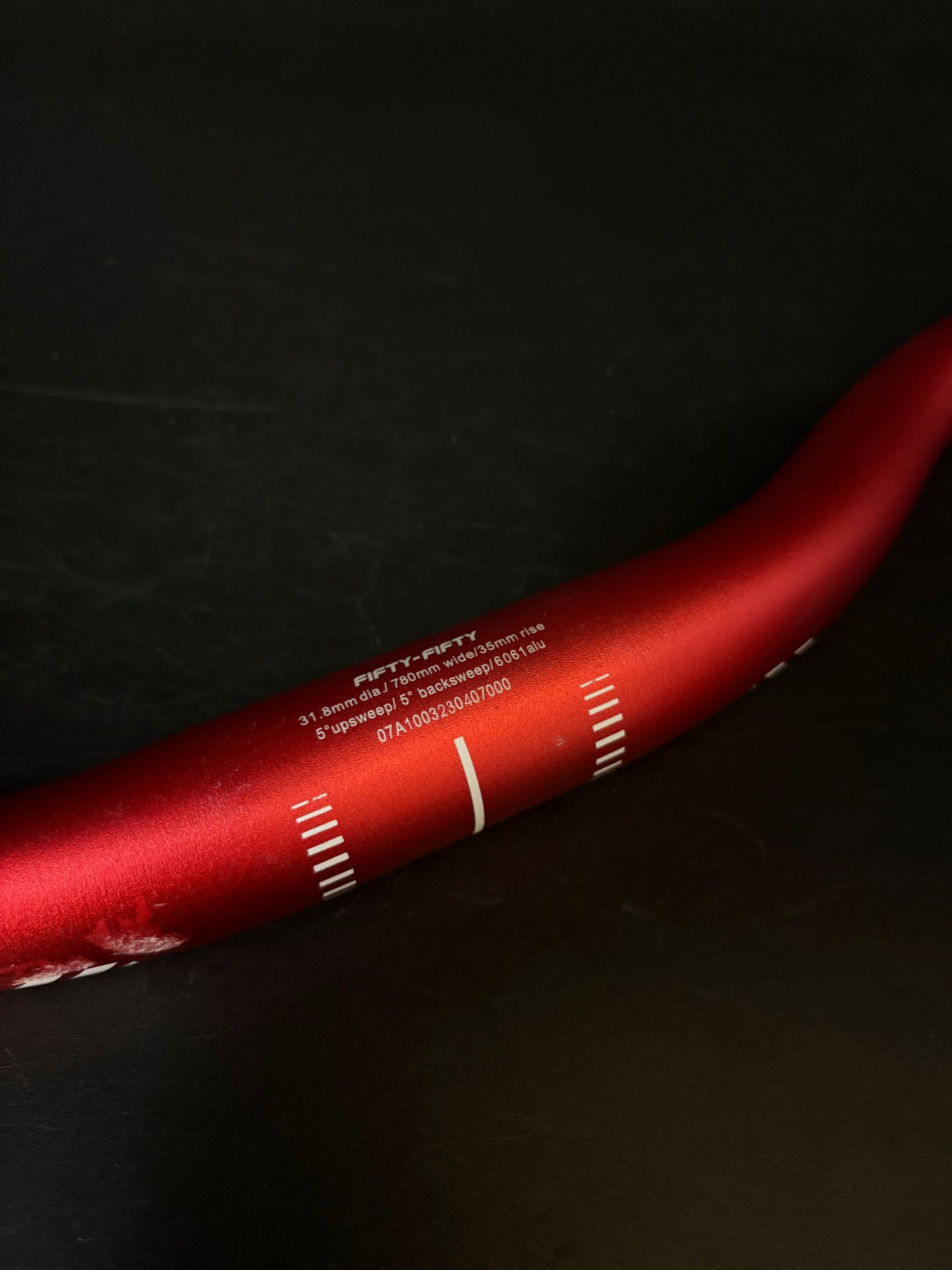 Fifty Fifty Riser Handlebar Red 780mm 31.8