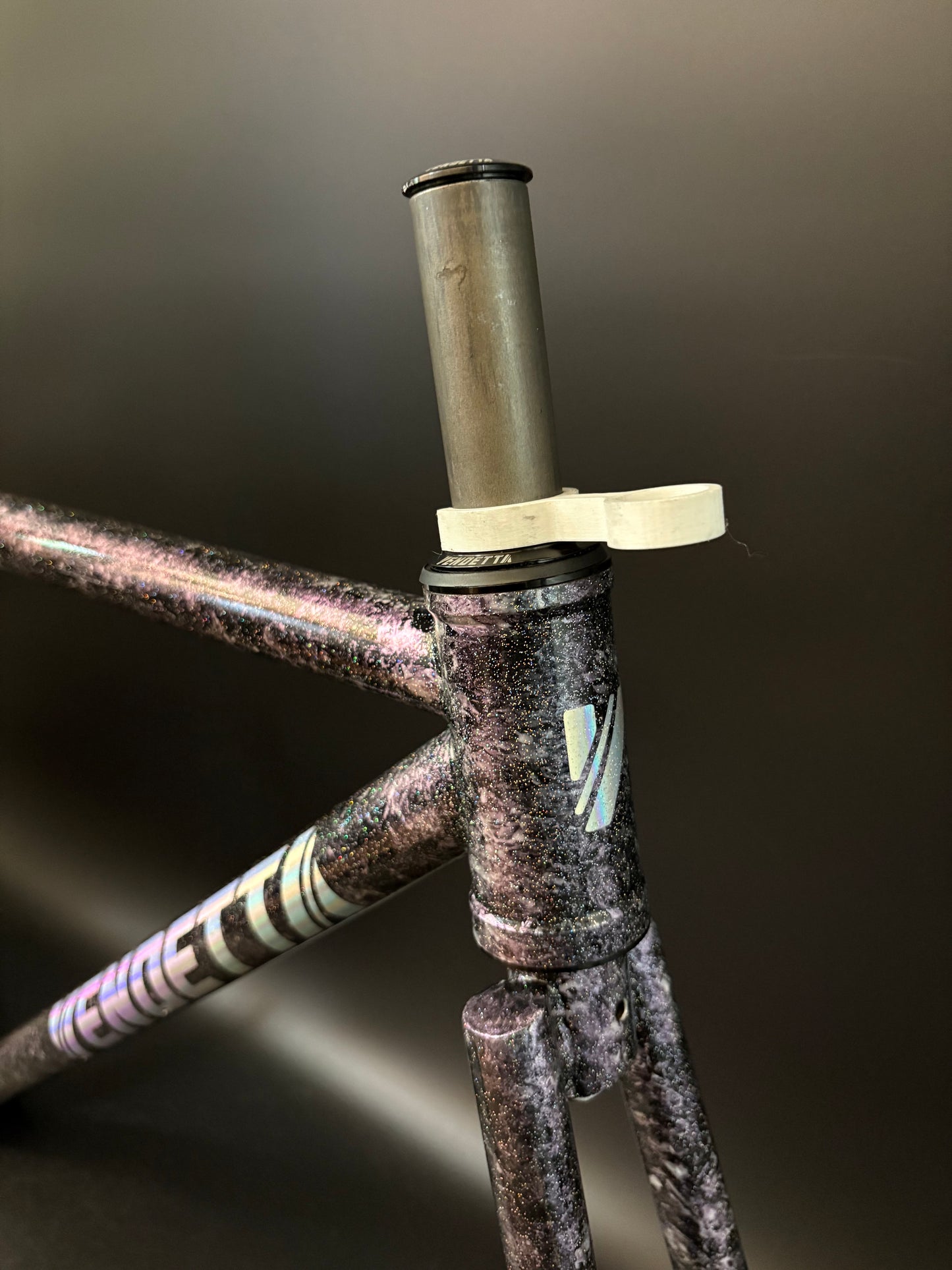 Vendetta Steel Frameset Purple Marble 52cm TT 47cm ST