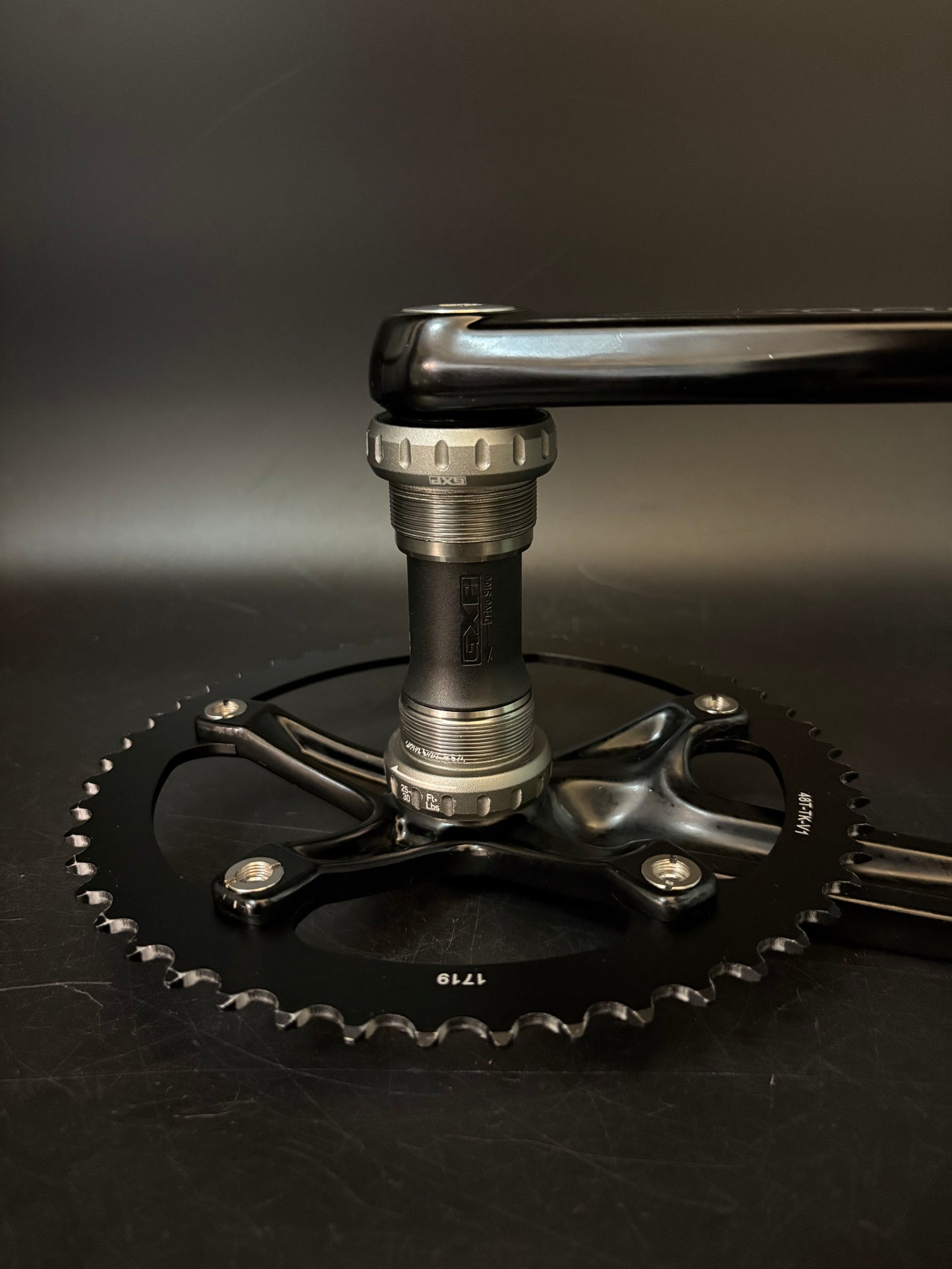 Sram Omnium Crankset Black 165mm 48t