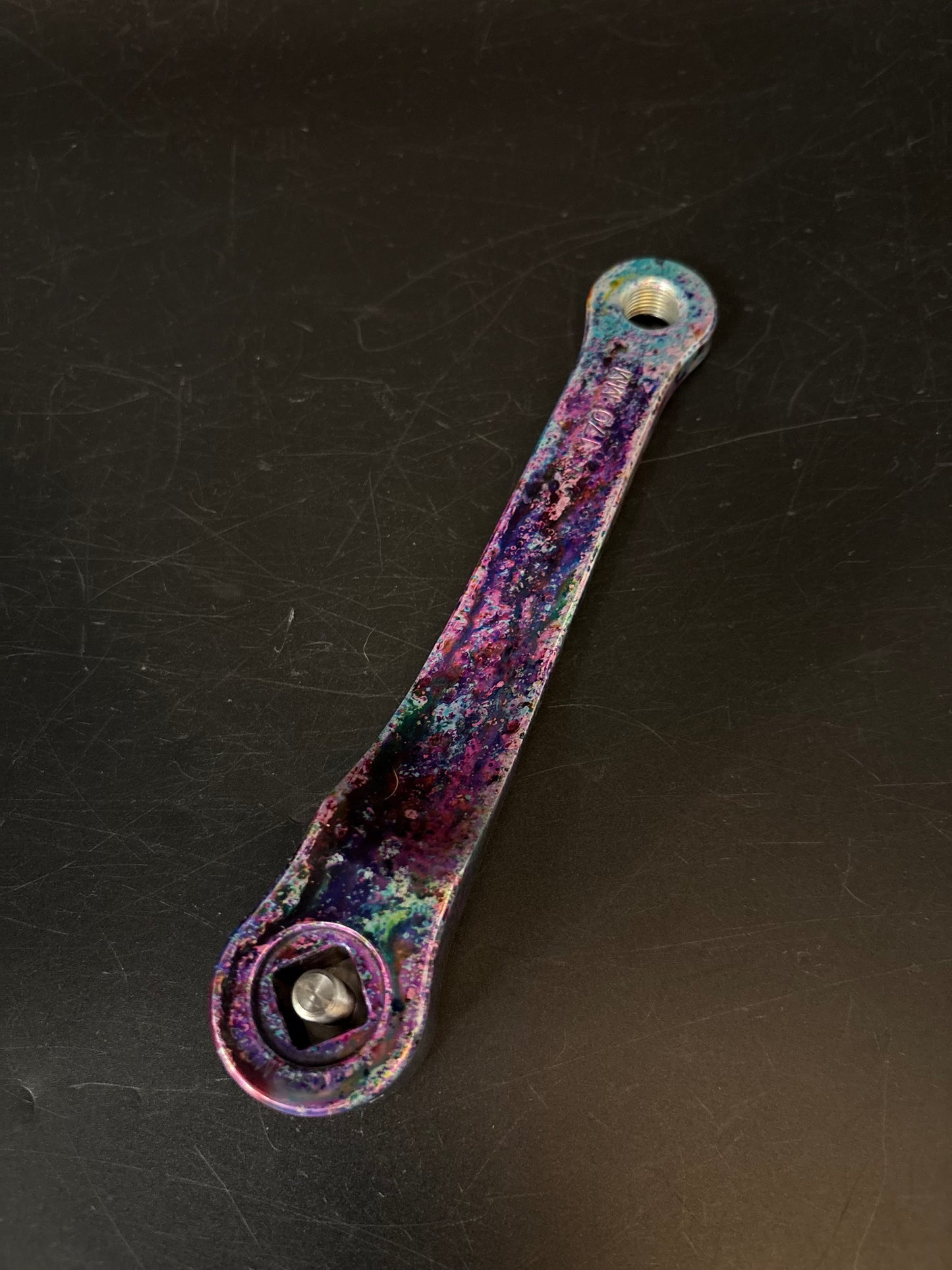 Phil Wood Track Cranks Rainbow Ano 170mm