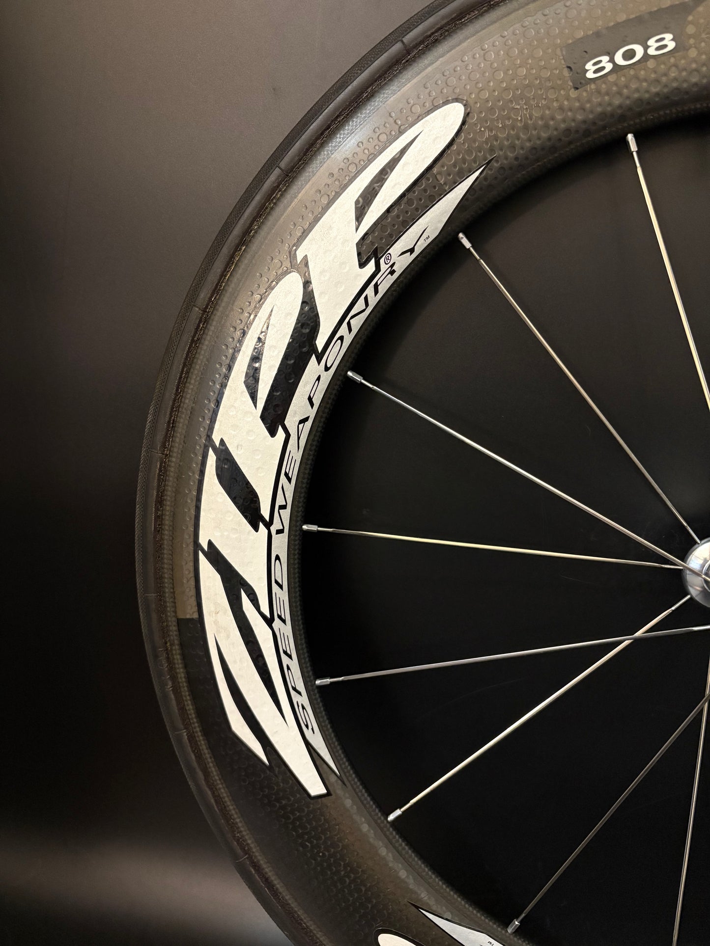Zipp 808 Tubular Front Wheel Carbon 16h
