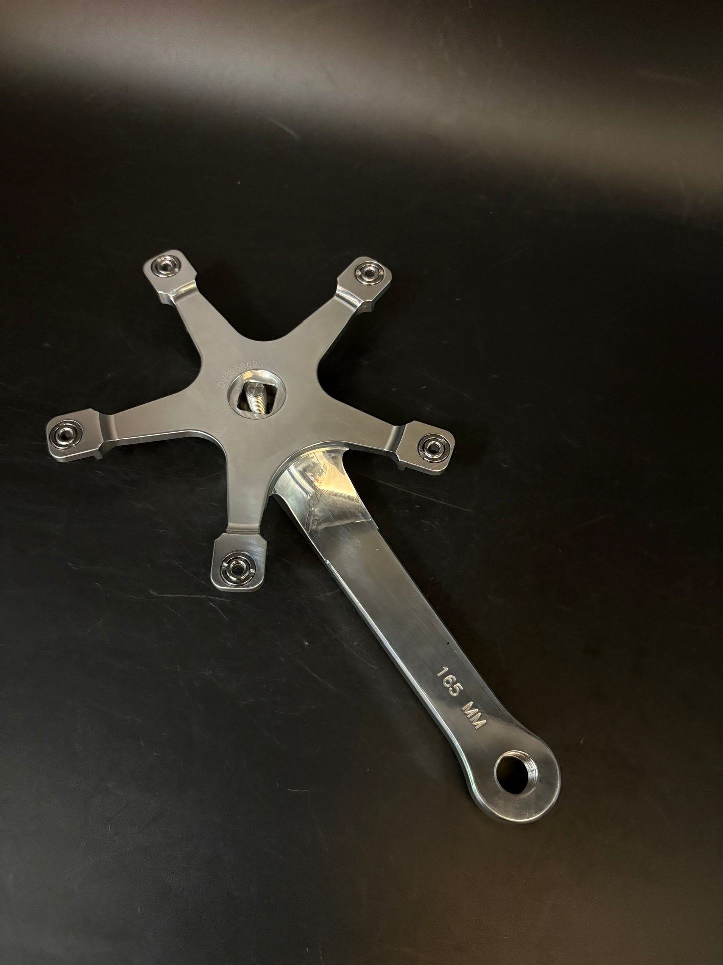 Phil Wood Track Cranks Silver 165mm