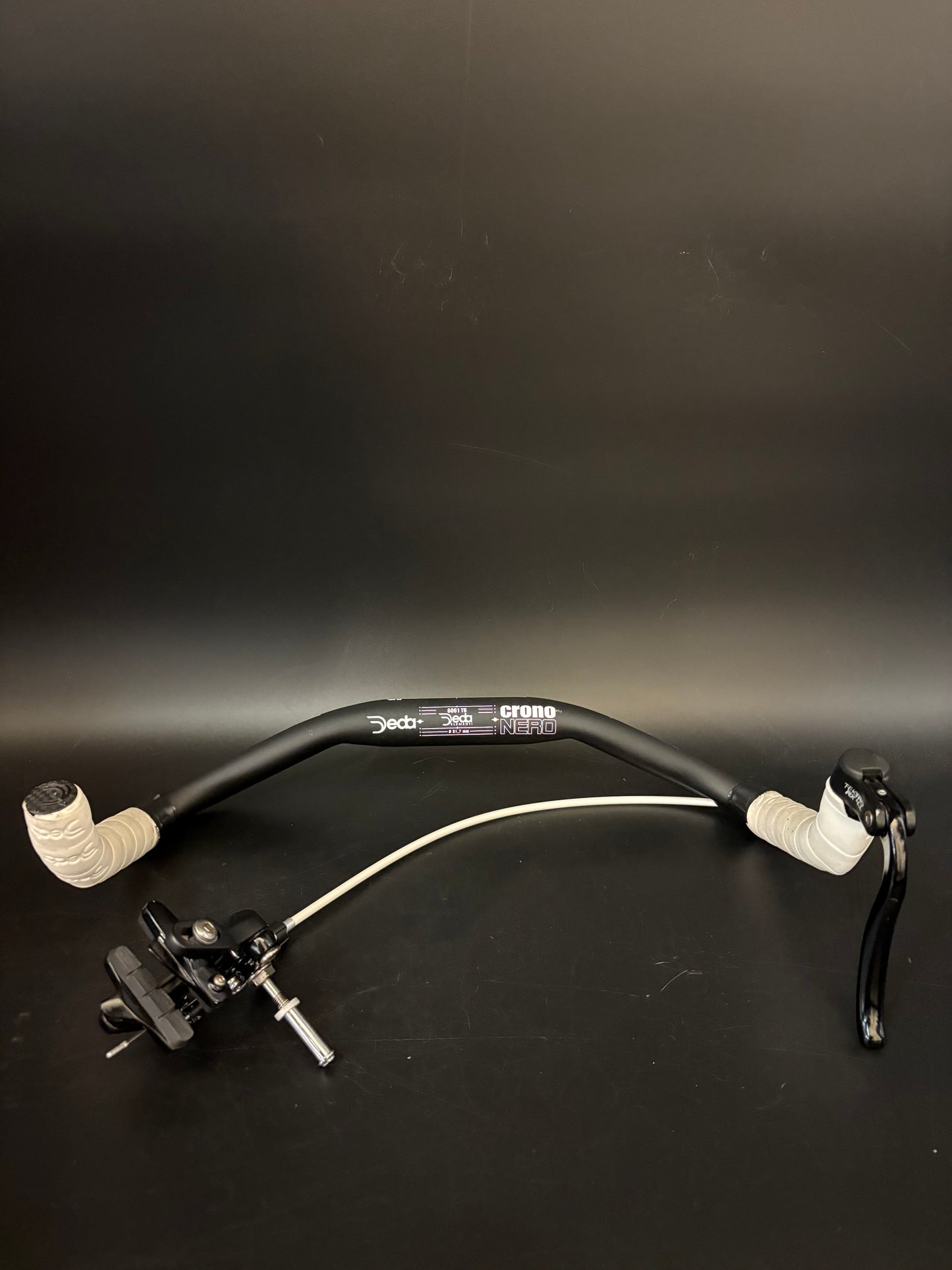 Deda Crononero Bullhorn Handlebar Black w/ Brake 40cm 31.8