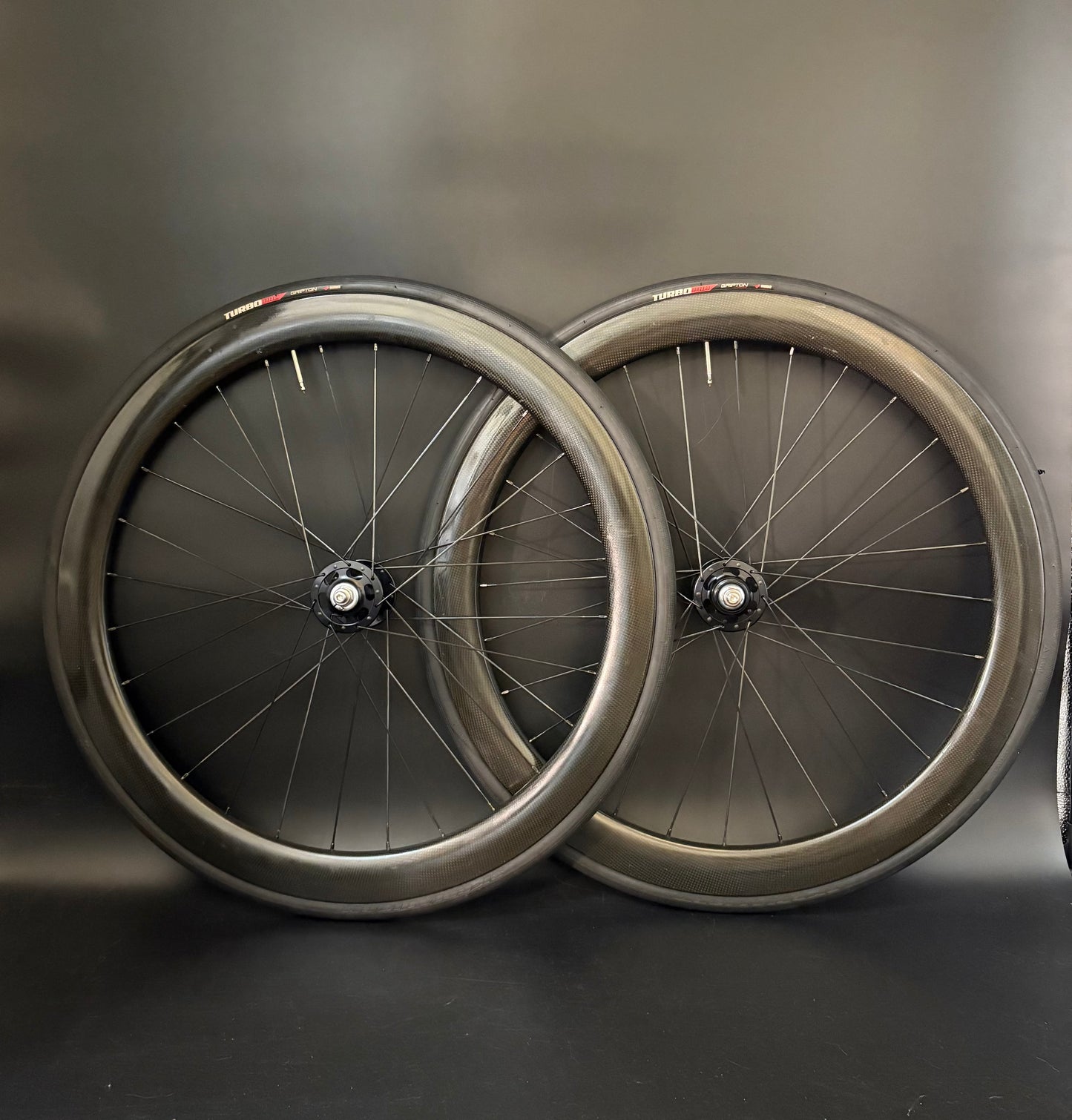 Unbranded 50mm Carbon Clincher / Paul HF Wheelset 28h