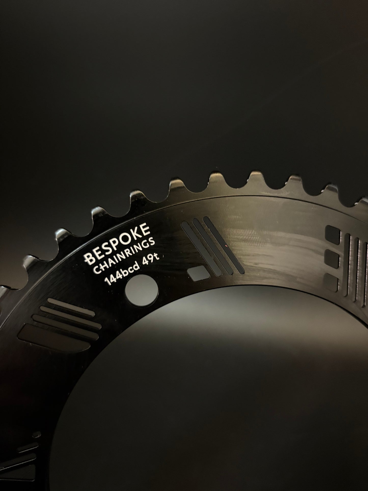 Bespoke x Deluxe Chainring Black 49t