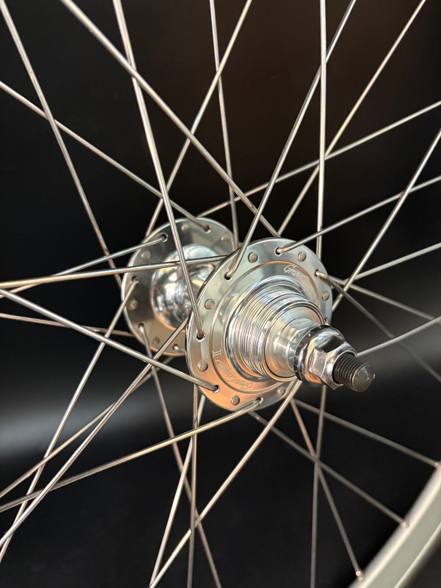 H Plus Son SL42 Silver / Gran Compe HF Silver Rear Wheel 32h