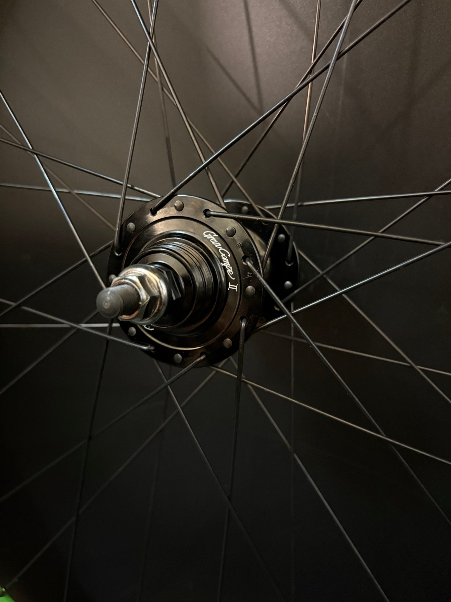 Velocity B43 Green / Gran Compe HF Wheelset 32h