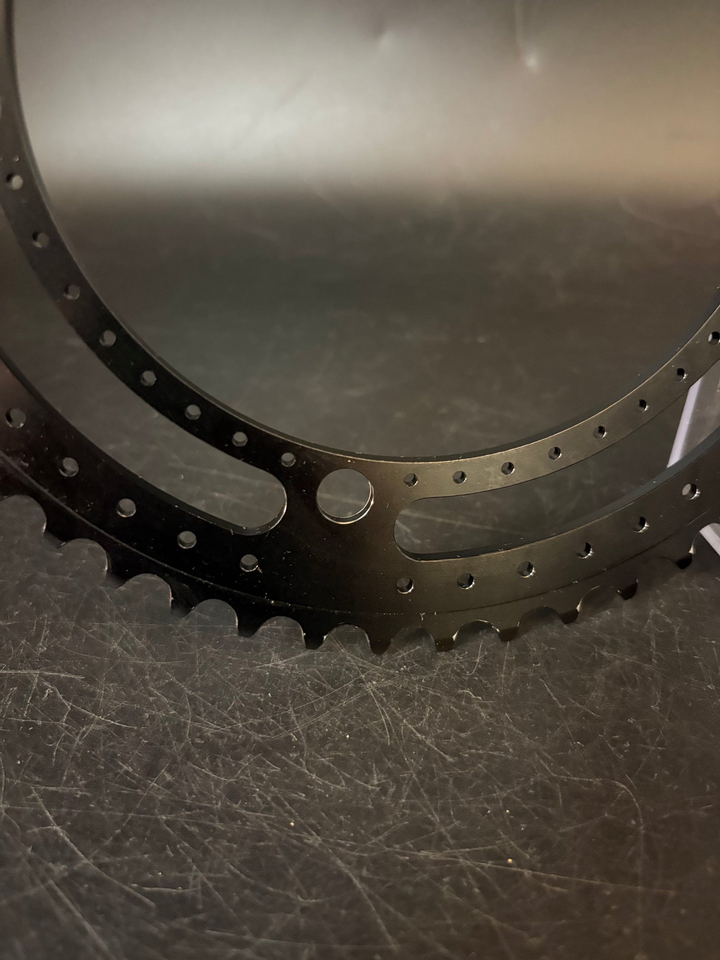 Bespoke Drillium Chainring Black 50t