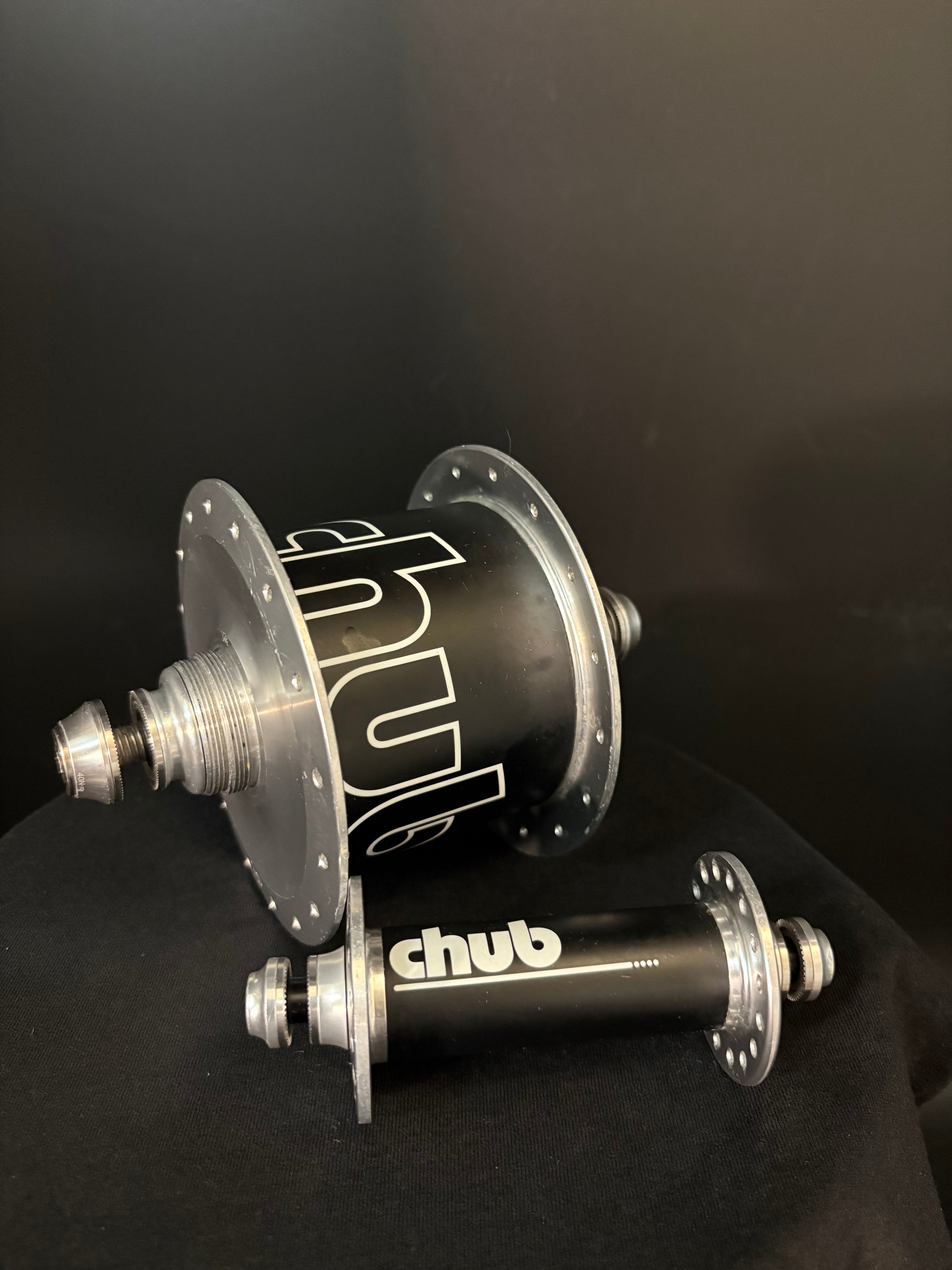 Chub Hub Hubset Black/Silver 32h – Track Lab