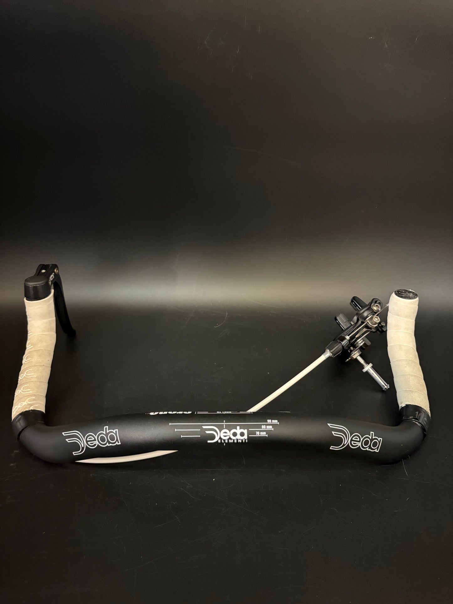 Deda Crononero Bullhorn Handlebar Black w/ Brake 40cm 31.8