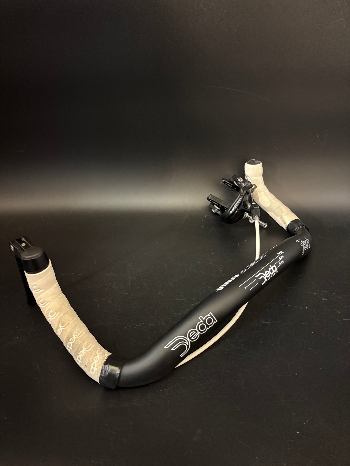 Deda Crononero Bullhorn Handlebar Black w/ Brake 40cm 31.8