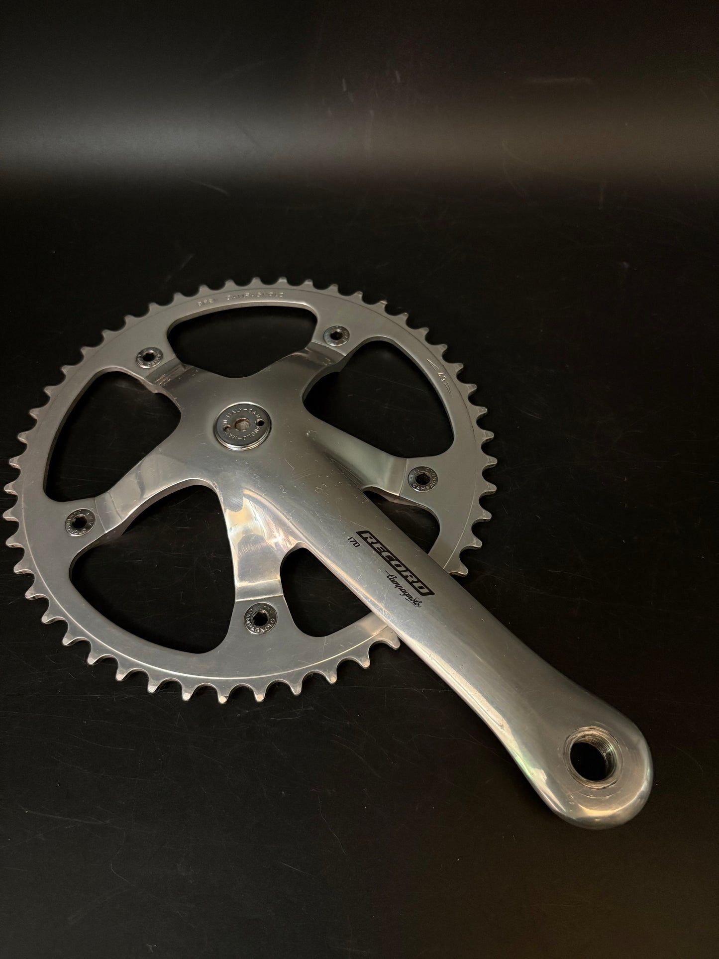 Campagnolo Record Pista Crankset Silver 170mm 49t