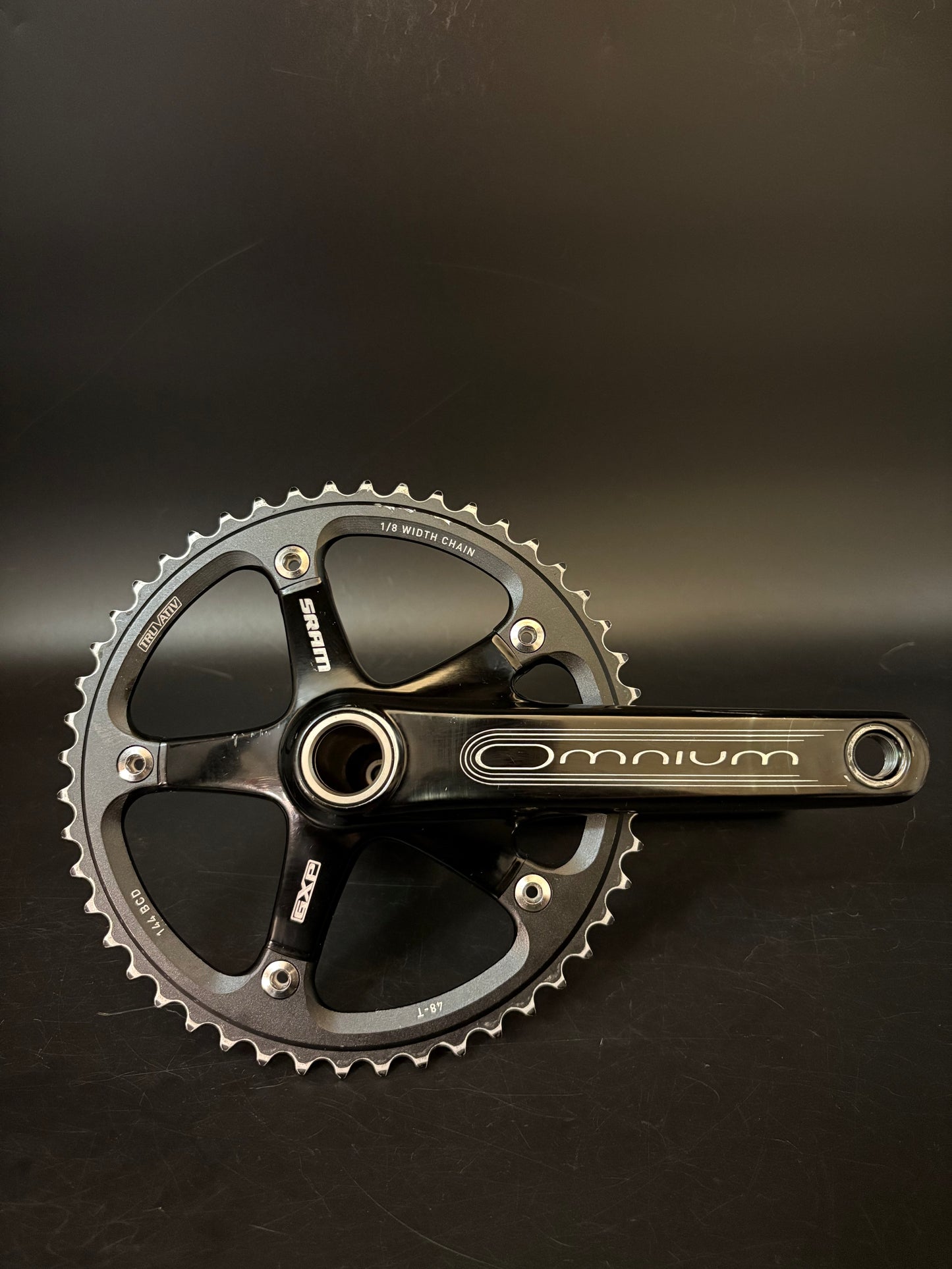 Sram Omnium Crankset Black 165mm 48t