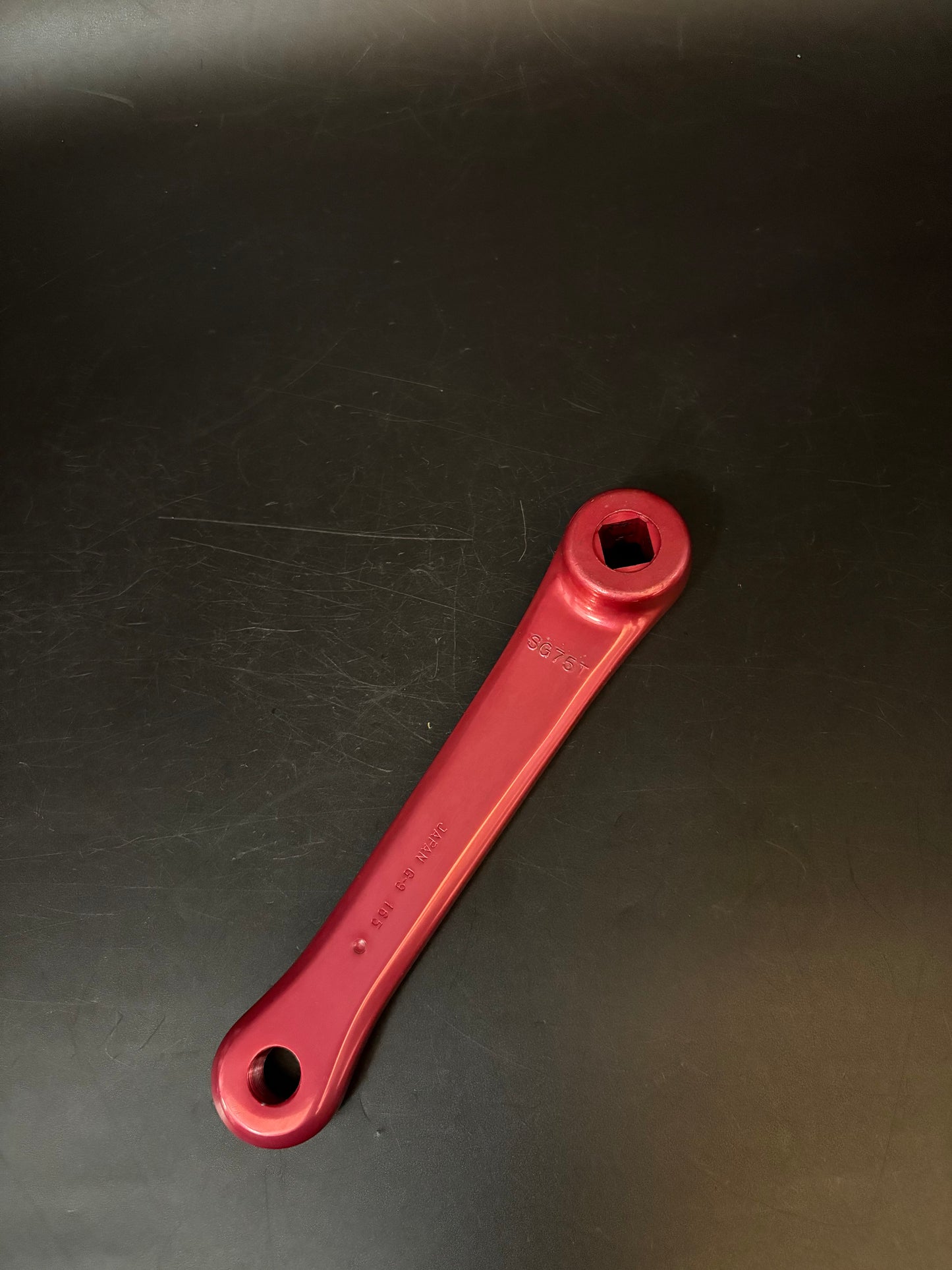 Sugino 75 Crankset Red 165mm 48t