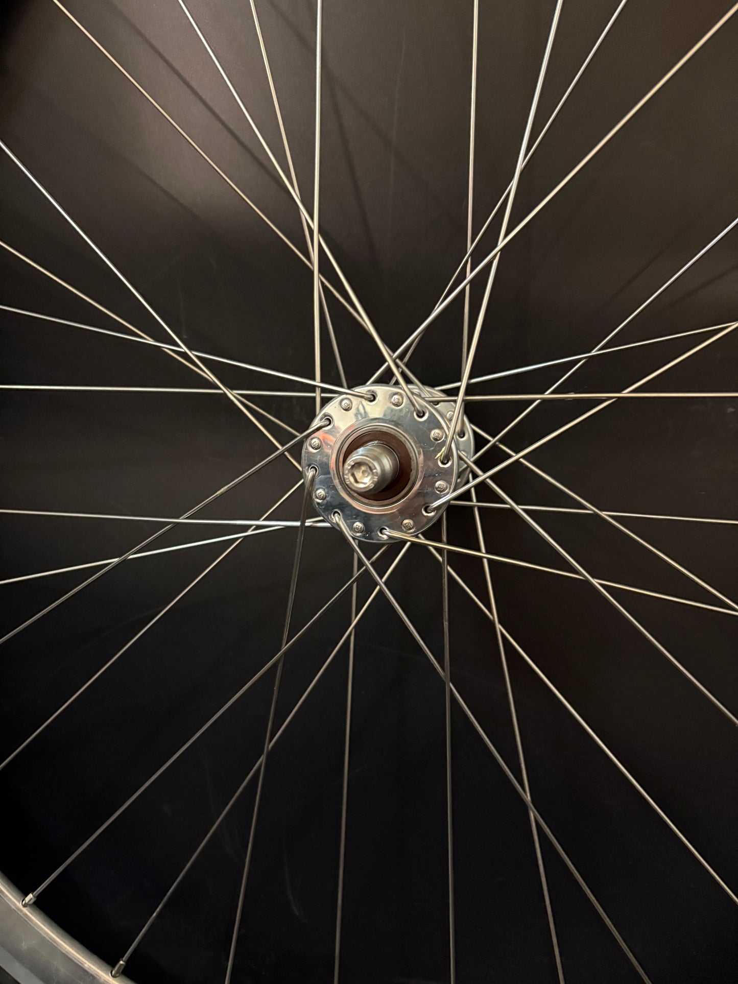 Velocity Deep V Silver / Phil Wood LF Wheelset 32/36h