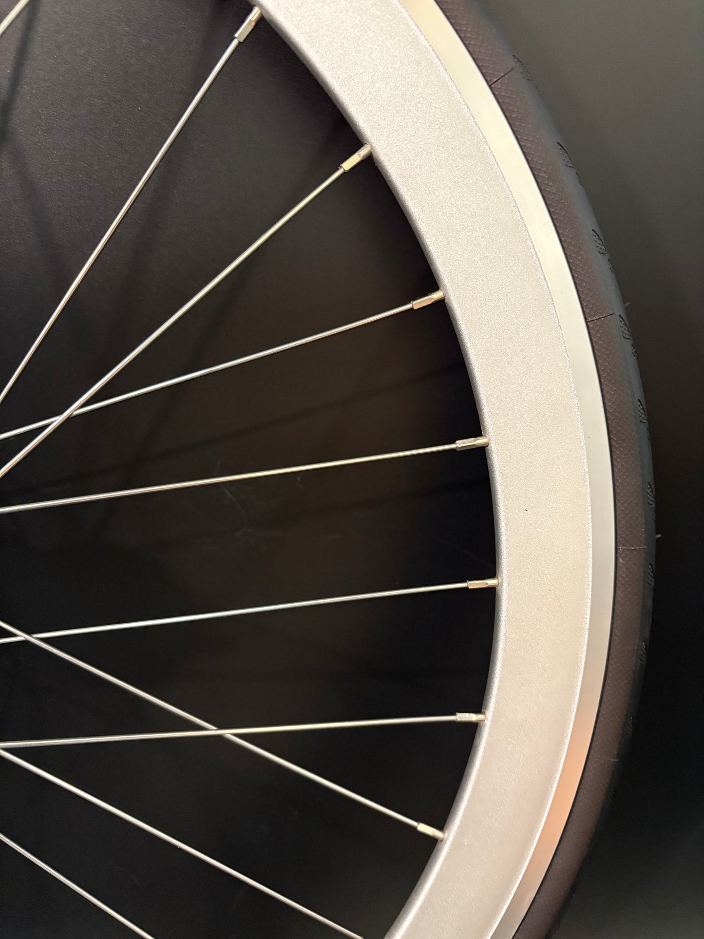 H Plus Son SL42 Silver / Gran Compe HF Silver Rear Wheel 32h