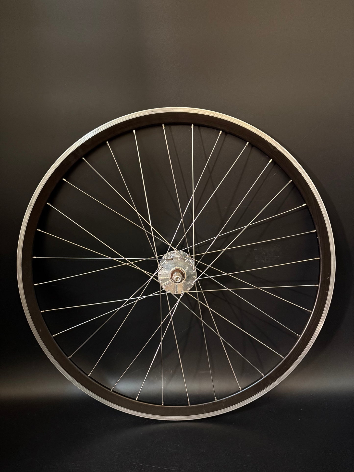 Velocity Deep V Black Machined / Phil Wood HF Front Wheel 32h