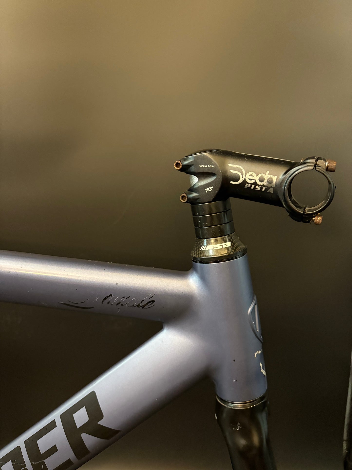 Leader 725 Frameset Pearlescent Blue 55cm