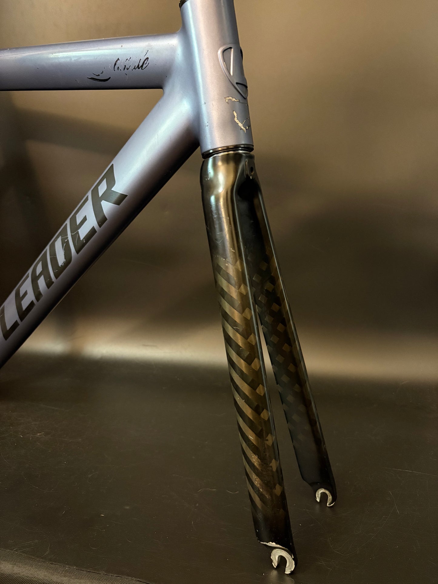 Leader 725 Frameset Pearlescent Blue 55cm
