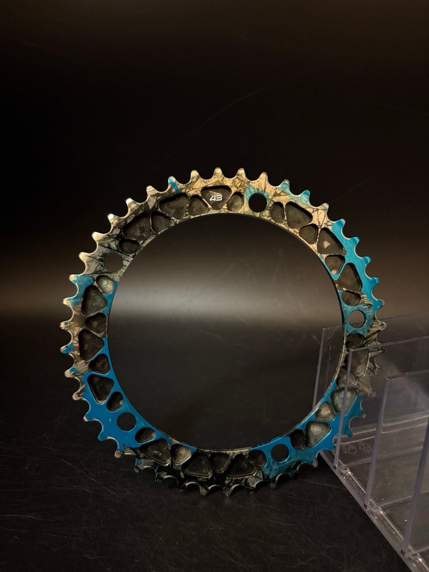 Raketa x Squid Supersport Chainring Blue/Silver/Black 43t